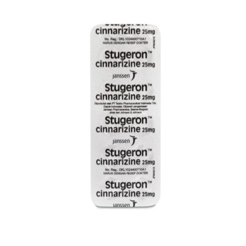 Stugeron 25 Mg 10 Tablet (Per STRIP)