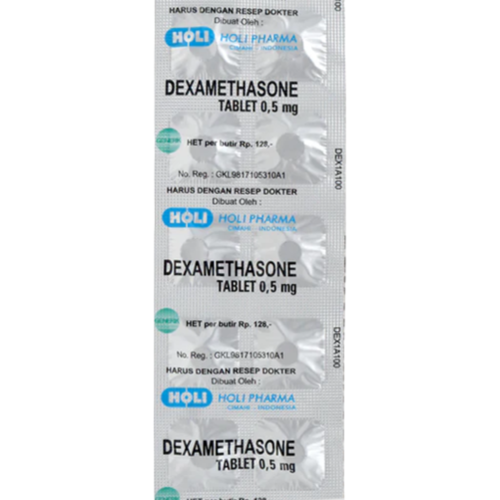 Dexamethasone 0,5 Mg 10 Tablet