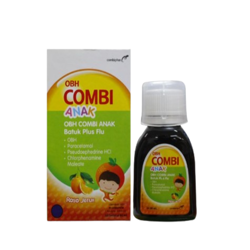 OBH Combi Anak Batuk Plus Flu Rasa Orange Sirup 60 Ml