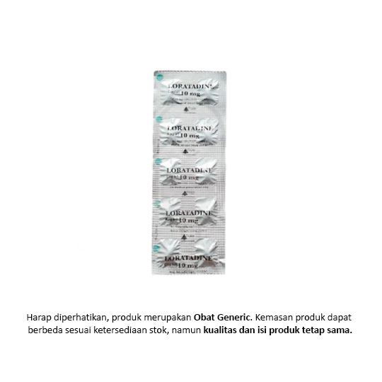 Loratadine Hexpharm 10mg Tablet 1 Dos Isi 5 Strip @10 Tablet