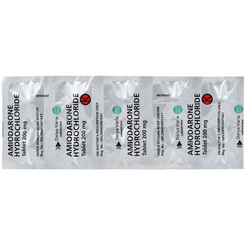 Amiodarone Novell 200mg Tablet 1 Dos Isi 30 Tablet (per Tablet)