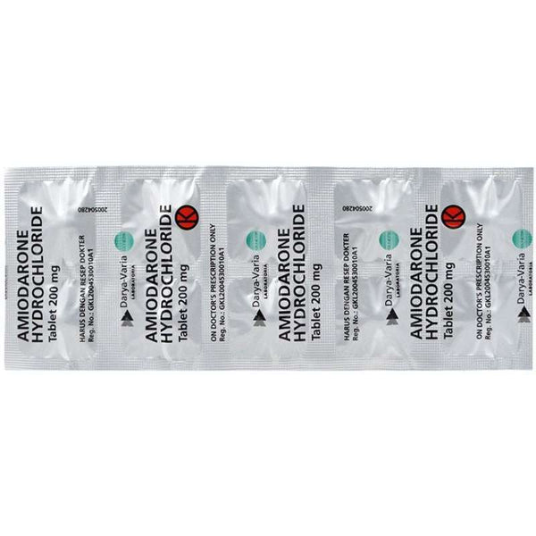 Amiodarone Novell 200mg Tablet 1 Dos Isi 30 Tablet (per Tablet)